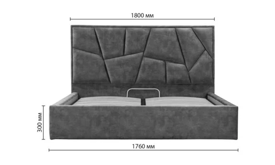 Двуспальная кровать Нетта 160x200 с подъемным механизмом Комфорт Эмилия 27 - фото 3 Двуспальная кровать Нетта 160x200 с подъемным механизмом Комфорт Эмилия 27 - фото 3