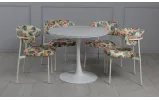 Стілець Дакс метал сидіння тканина 585x500x780 білий - фото 15