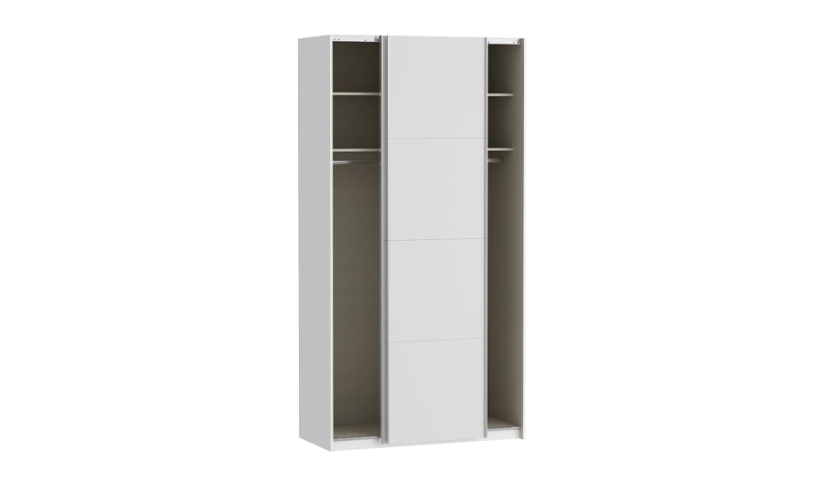 Шкаф-купе 1,2 м 2д Фиттио / Fittio FTIS62461 белый глянец - фото 2 Шкаф-купе 1,2 м 2д Фиттио / Fittio FTIS62461 белый глянец - фото 2