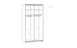 Шкаф-купе 1,2 м 2д Фиттио / Fittio FTIS62461 белый глянец - фото 4 Шкаф-купе 1,2 м 2д Фиттио / Fittio FTIS62461 белый глянец - фото 4