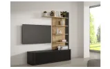 Тумба ТВ мала Брестейкер / Breathtaker BTHTH131 дуб чорний - фото 7