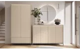 Шкаф 2д1ш в прихожую с подсветкой Тренд / Trend беж TG-02 - фото 6