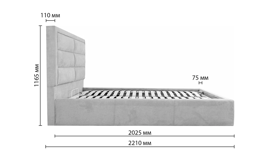 Двоспальне ліжко Орландо 160x200 з підйомним механізмом Комфорт Нессі 19 - фото 3 Двоспальне ліжко Орландо 160x200 з підйомним механізмом Комфорт Нессі 19 - фото 3