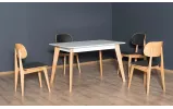 Стіл Мілан обідній розкладний 1180/1560x800x750 білий/дуб  - фото 9