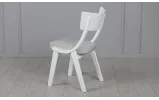 Стул Нил массив дерева белый 480x450x925 серая ткань - фото 4