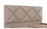 Двоспальне ліжко Лідс 160x200 з підйомним механізмом Комфорт Місті Мокко - фото 5