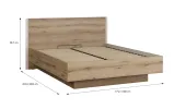 Двоспальне ліжко Коллет / Collet CETL1161 дуб 160x200 з підйомним механізмом - фото 4 Двоспальне ліжко Коллет / Collet CETL1161 дуб 160x200 з підйомним механізмом - фото 4