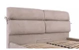 Двоспальне ліжко Единбург 160x200 з підйомним механізмом Комфорт Місті Мокко - фото 5
