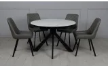 Стілець Клод метал сидіння екошкіра 590x470x880 темно-сірий - фото 10 Стілець Клод метал сидіння екошкіра 590x470x880 темно-сірий - фото 10