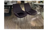 Стілець Дейт метал сидіння тканина 510x645x870 баклажановий  - фото 9