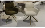 Стілець Артур з обертовим механізмом, метал сидіння тканина 630x590x850 айворі - фото 19 Стілець Артур з обертовим механізмом, метал сидіння тканина 630x590x850 айворі - фото 19