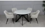 Стілець Орікс метал сидіння тканина 600x550x840 бежевий - фото 10 Стілець Орікс метал сидіння тканина 600x550x840 бежевий - фото 10