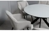 Стілець Орікс метал сидіння тканина 600x550x840 бежевий - фото 12 Стілець Орікс метал сидіння тканина 600x550x840 бежевий - фото 12