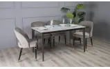 Стілець Фостер метал сидіння тканина 560x580x830 бежевий - фото 6 Стілець Фостер метал сидіння тканина 560x580x830 бежевий - фото 6