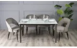 Стілець Фостер метал сидіння тканина 560x580x830 бежевий - фото 4 Стілець Фостер метал сидіння тканина 560x580x830 бежевий - фото 4