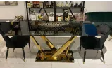 Стілець Фостер метал сидіння тканина 560x580x830 чорний  - фото 2