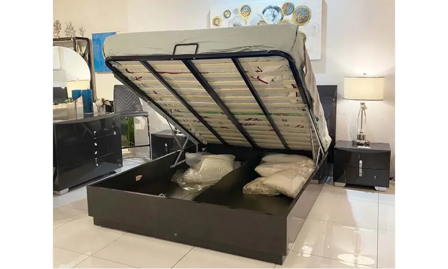 Двоспальне ліжко Дакота горіх 180x200 з підйомним механізмом - фото 2 Двоспальне ліжко Дакота горіх 180x200 з підйомним механізмом - фото 2