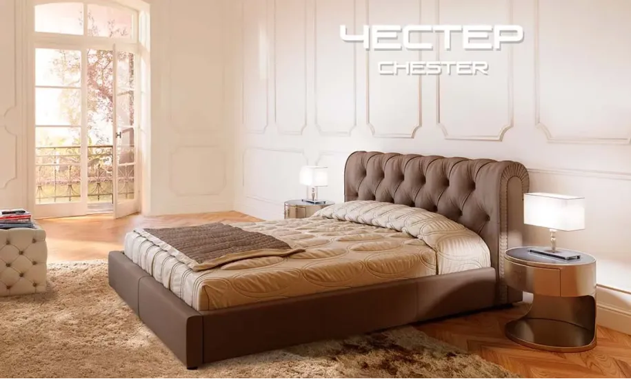 Двоспальне ліжко Честер 160x200 з підйомним механізмом кат.1 - фото 2 Двоспальне ліжко Честер 160x200 з підйомним механізмом кат.1 - фото 2