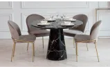 Стол Бергамо обеденный 1100х1100х760 черный - фото 2