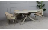 Стул Дакота опора металл agata беж сиденье ткань 560x560x820 бежевая - фото 11