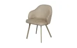 Стул Дакота опора металл agata беж сиденье ткань 560x560x820 бежевая - фото 1
