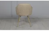 Стул Дакота опора металл agata беж сиденье ткань 560x560x820 бежевая - фото 5
