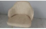 Стул Дакота опора металл agata беж сиденье ткань 560x560x820 бежевая - фото 7