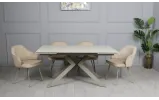 Стул Дакота опора металл agata беж сиденье ткань 560x560x820 бежевая - фото 10