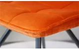 Стул Роуз металл сиденье ткань 450x550x880 рыжий - фото 5 Стул Роуз металл сиденье ткань 450x550x880 рыжий - фото 5