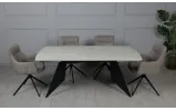 Стілець Кларк з обертовим механізмом, метал сидіння тканина 600x610x880 бежевий - фото 17 Стілець Кларк з обертовим механізмом, метал сидіння тканина 600x610x880 бежевий - фото 17