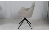 Стілець Кларк з обертовим механізмом, метал сидіння тканина 600x610x880 бежевий - фото 7 Стілець Кларк з обертовим механізмом, метал сидіння тканина 600x610x880 бежевий - фото 7