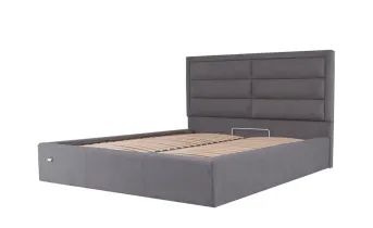 Двоспальне ліжко Орландо 160x200 з підйомним механізмом Комфорт Місті ДК Грей Двоспальне ліжко Орландо 160x200 з підйомним механізмом Комфорт Місті ДК Грей