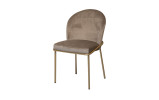 Стул Милтон металл сиденье ткань 500x560x825 бежевый золото - фото 1