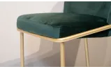 Стілець Мілтон метал сидіння тканина 500x560x825 зелений золото - фото 10