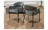 Стул Тринити металл сиденье ткань 610x540x780 серый - фото 2