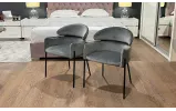 Стул Тринити металл сиденье ткань 610x540x780 серый - фото 11