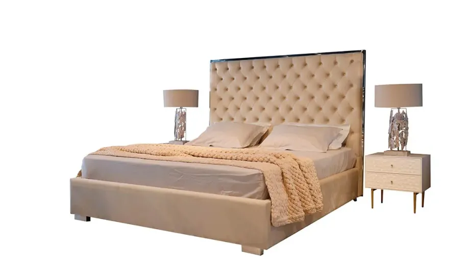 Двуспальная кровать Прима бежевая 180x200 с подъемным механизмом Двуспальная кровать Прима бежевая 180x200 с подъемным механизмом