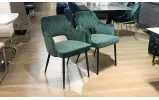 Стул Вилсон металл сиденье ткань 500x650x920 зеленый - фото 2