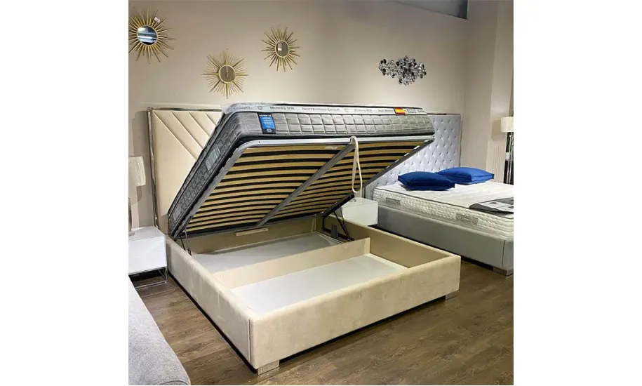 Кровать 1,8 Вива бежевая с подъемным механизмом - фото 3 Кровать 1,8 Вива бежевая с подъемным механизмом - фото 3