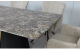 Стілець Брюгге з обертовим механізмом, метал сидіння тканина 600x580x870 меланж - фото 8