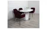 Стул Грейс металл сиденье ткань 600x610x865 бордовый - фото 5