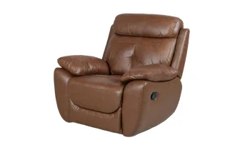 Крісло Нортон / Norton BOAS коричневий з гойдалкою та реклайнером 1RW/Rock 3306 B-7056-65