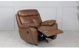 Крісло Нортон / Norton BOAS коричневий з гойдалкою та реклайнером 1RW/Rock 3306 B-7056-65 - фото 5