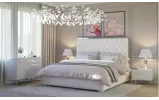 Кровать 1,8 Беттани экокожа современная 2030x2150x1450 белый - фото 5