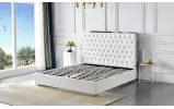 Кровать 1,8 Беттани экокожа современная 2030x2150x1450 белый - фото 6