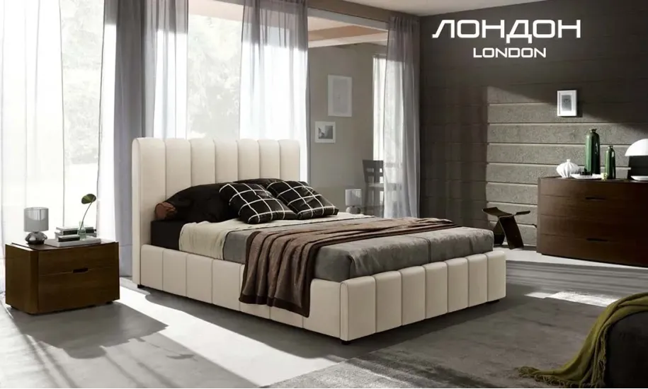 Двоспальне ліжко Лондон 140x200 з підйомним механізмом кат.1 - фото 4 Двоспальне ліжко Лондон 140x200 з підйомним механізмом кат.1 - фото 4