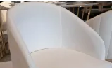 Стілець Ешлі білий метал сидіння тканина 500x500x850 золото - фото 6