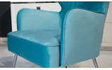 Кресло Эстетик тиффани сиденье ткань 760x820x980 металл ноги серебро - фото 13