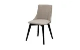 Стул Марсель черный массив дерева 480x450x850 ткань бежевая - фото 1