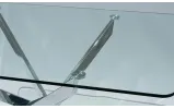 Стол Тейлор обеденный 1300x800x750 прозрачный нога хром - фото 8